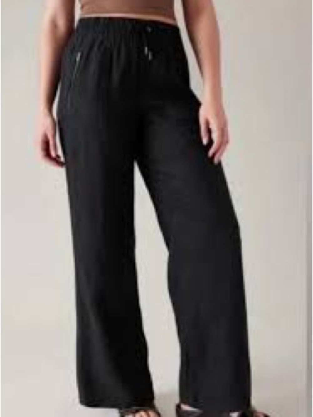 athleta cabo Wide-Leg linen pants